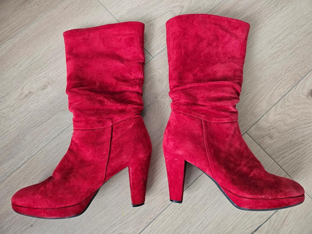 Freeflex Laarzen Rood maat 38, Kleding | Dames, Schoenen, Hoge laarzen, Ophalen of Verzenden, Freeflex, Gedragen