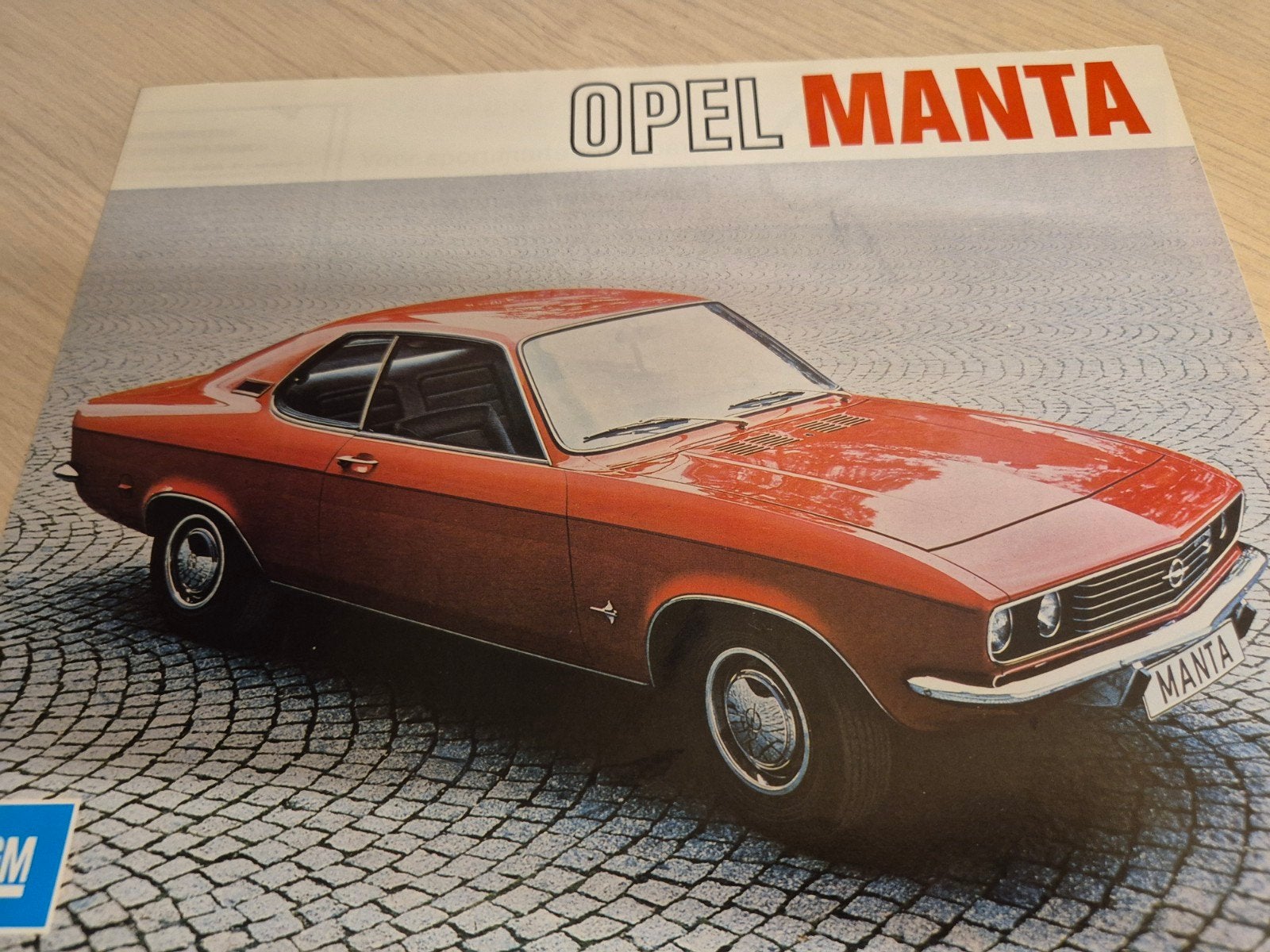 1973 Nederlands Opel Manta A folder óók 1,9 S automaat izgst, Ophalen of Verzenden, Zo goed als nieuw, Opel