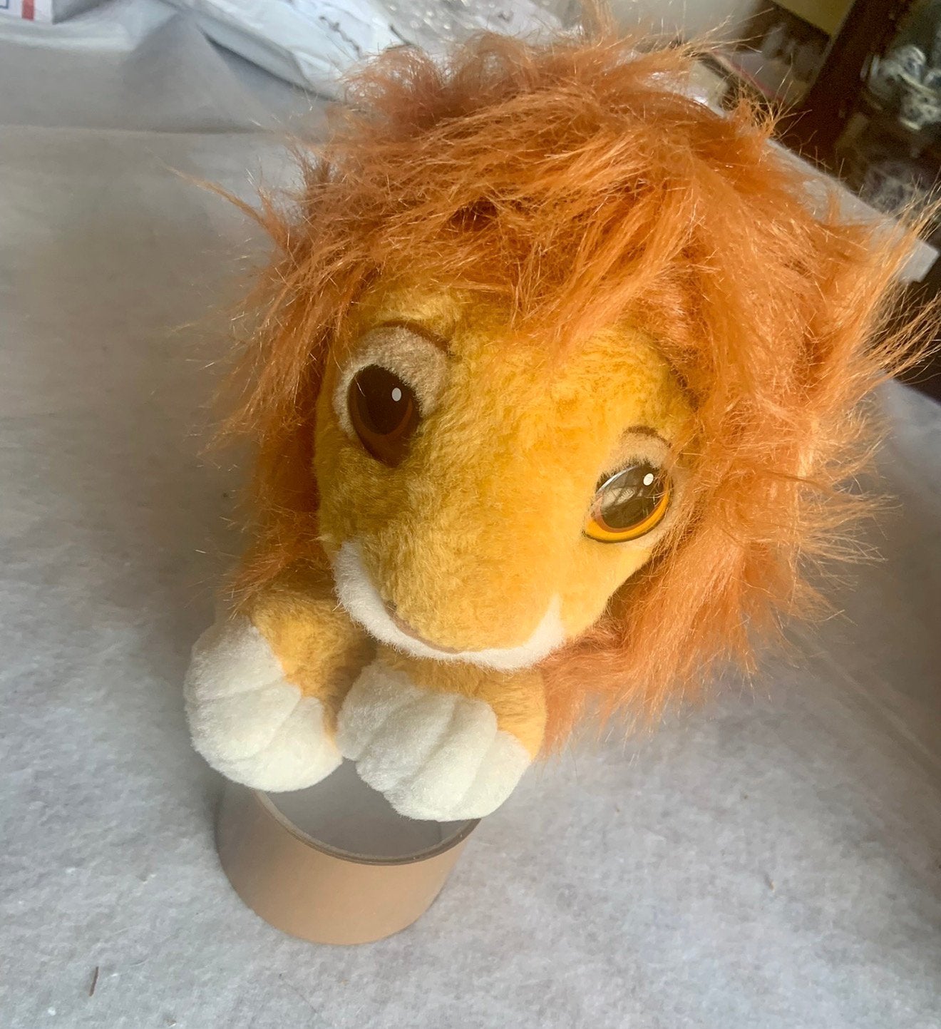 Simba Simba's Disney the lion king 1994 Mattel plush knuffel, Knuffel, Leeuwenkoning of Jungle Boek, Ophalen of Verzenden, Zo goed als nieuw