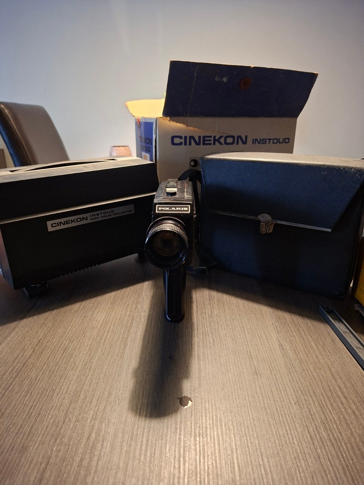 Cinekon Instduo Dual 8mm filmprojector en camera set, Ophalen of Verzenden, 8mm, Camera