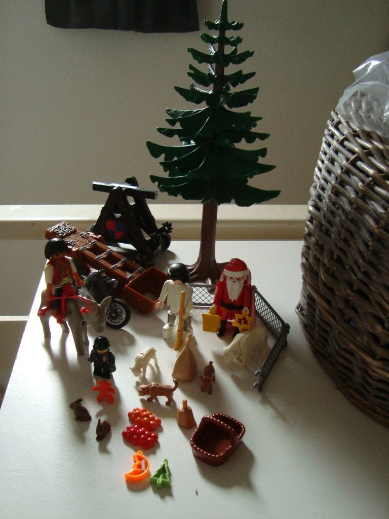 Setje playmobil kerst met een paar andere, Ophalen of Verzenden, Zo goed als nieuw, Complete set