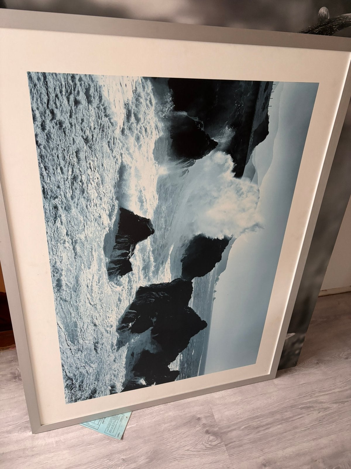 Ikea lijst met zee en rotsen (120x90), Ophalen, Gebruikt