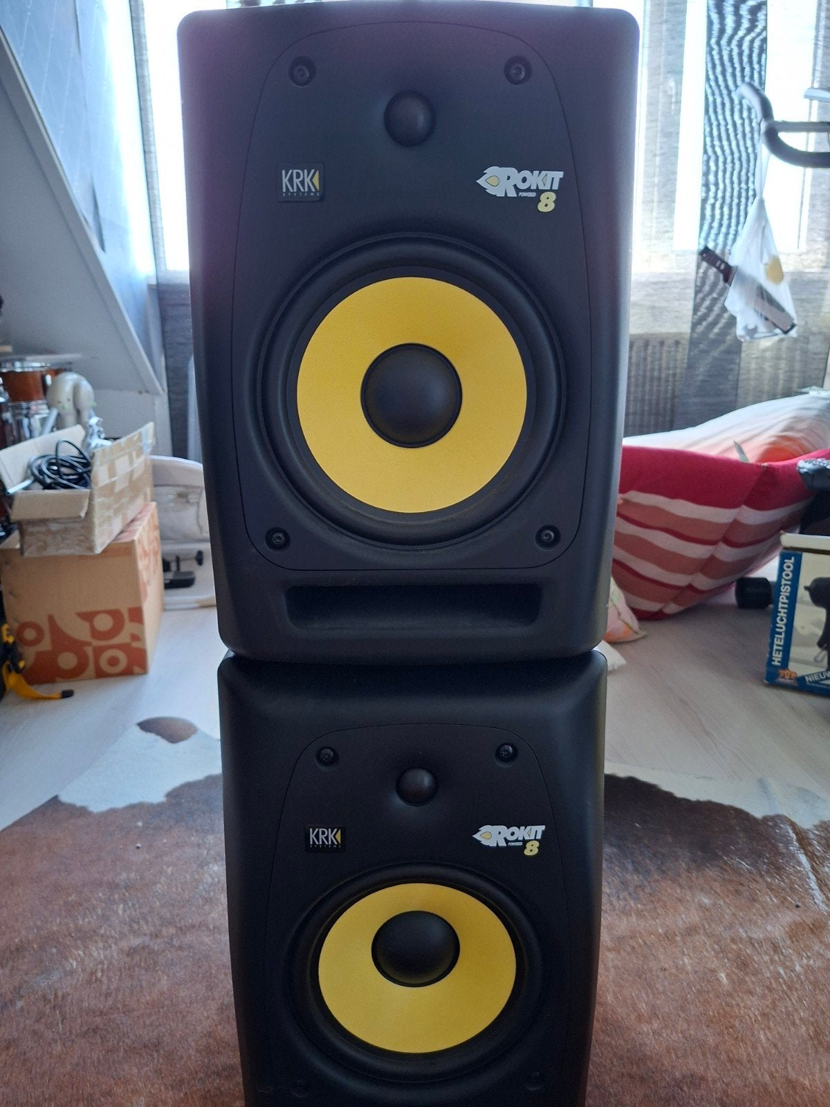 KRK Rokit RP8 G2 Studiomonitoren, 150 watt of meer, Studiomonitor, Gebruikt, Ophalen of Verzenden