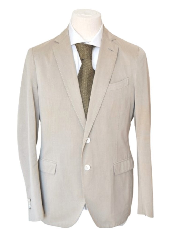 Boglioli kostuum, katoen-zijde suit, grijs/kaki, Mt. 50 / M, Overige kleuren, Maat 48/50 (M), Boglioli, Ophalen of Verzenden