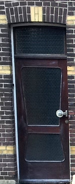 Vintage: Voordeur stijl jaren 60 (853), Ophalen, Gebruikt, 80 tot 100 cm, Buitendeur