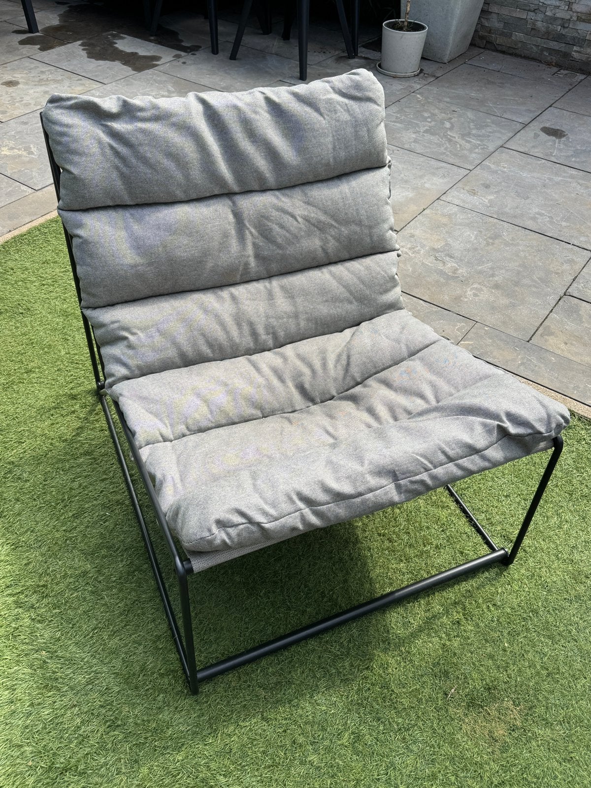 Lounge stoel tuin, Gebruikt, Aluminium, Stoel, Ophalen