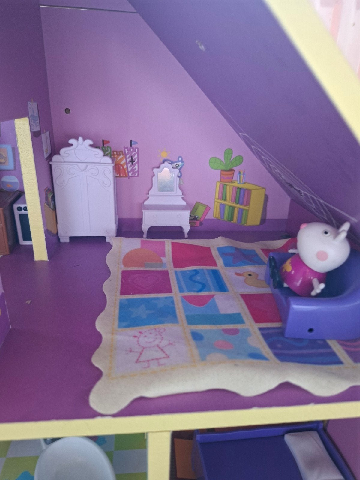 Groot Peppa Pig Huis met complete inrichting en extra's, Ophalen, Gebruikt, Poppenhuis