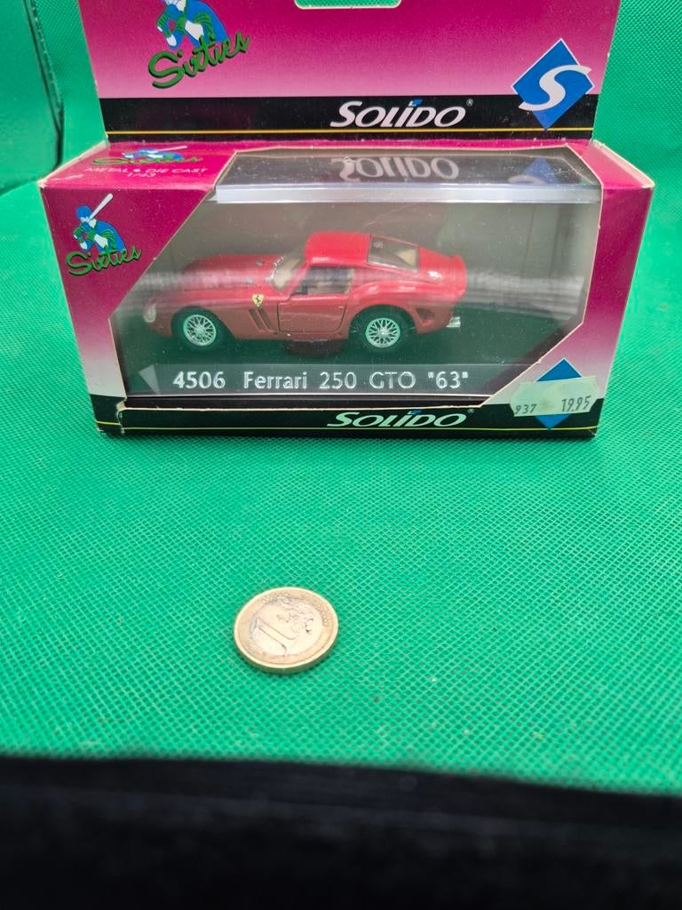 259 Ferrari 250 GTO 1/43 Solido, Hobby en Vrije tijd, Modelauto's | 1:43, Ophalen of Verzenden, Zo goed als nieuw, Auto, Solido