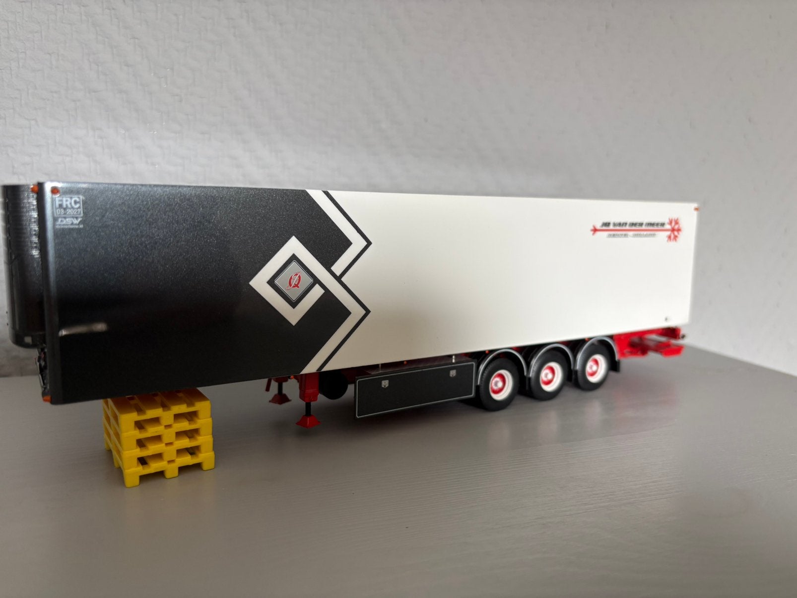 Telno oplegger JQ vd meer, Hobby en Vrije tijd, Modelauto's | 1:50, Ophalen of Verzenden, Nieuw, Bus of Vrachtwagen, Tekno
