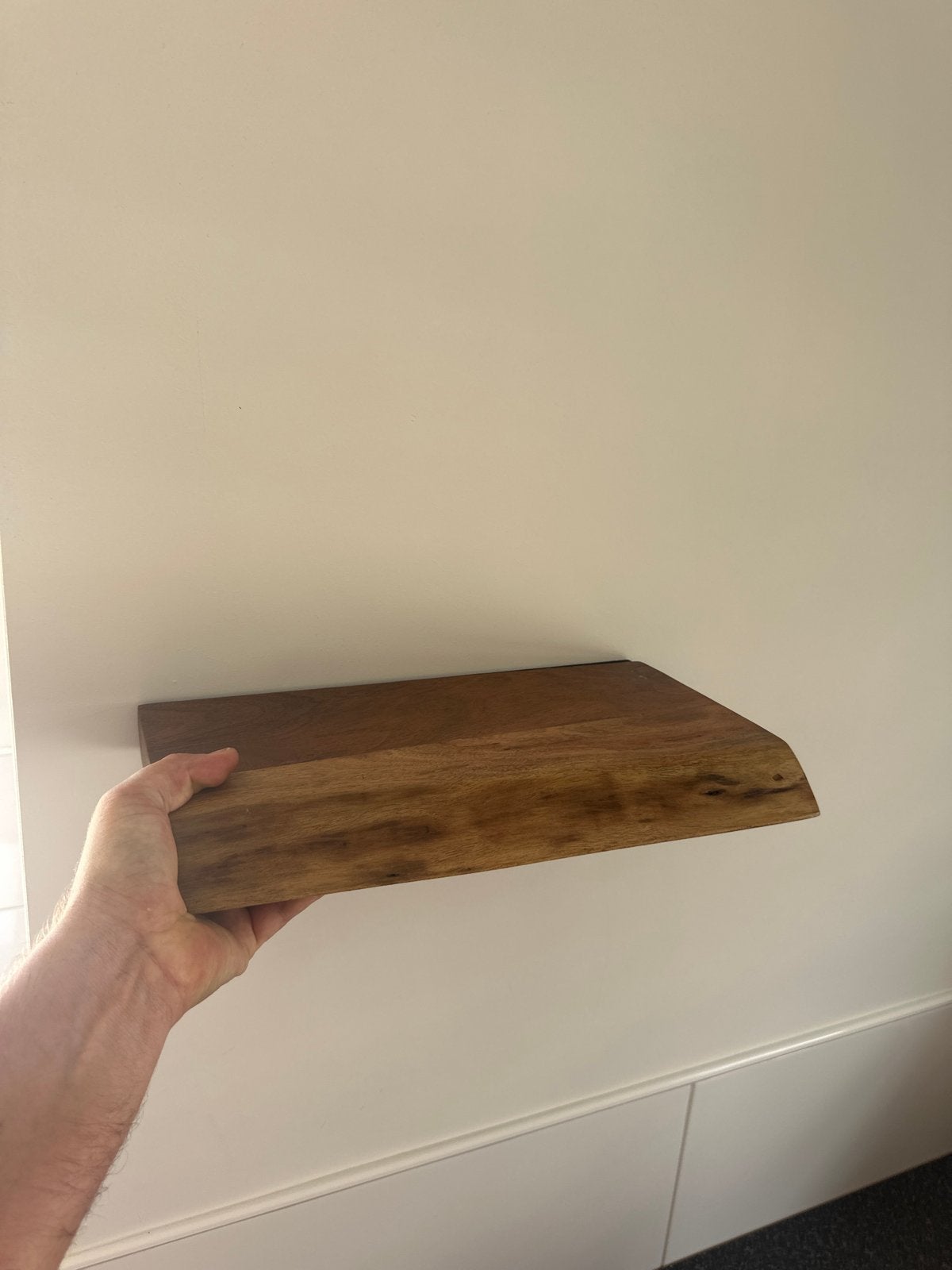 Massief houten wand plankjes - Onzichtbaar op te hangen, Ophalen, Zo goed als nieuw
