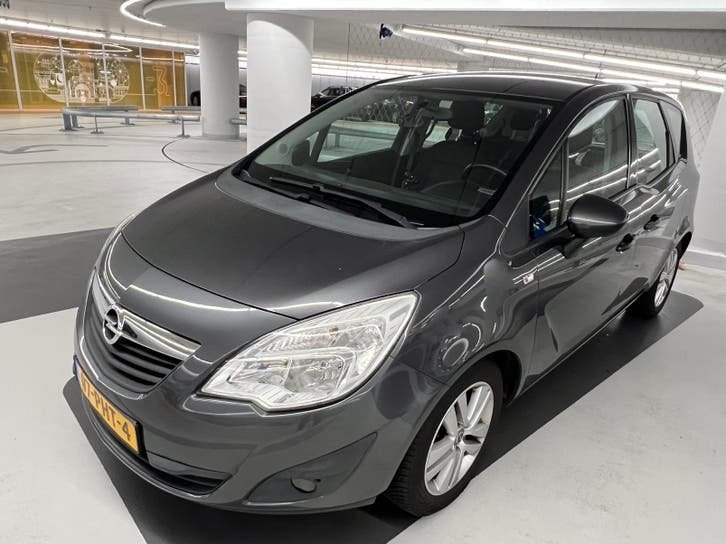 Opel Meriva Innovation 2012 1.4 Turbo Donkergrijs metallic, Auto's, Voorwielaandrijving, Stof, Zwart, 4 cilinders