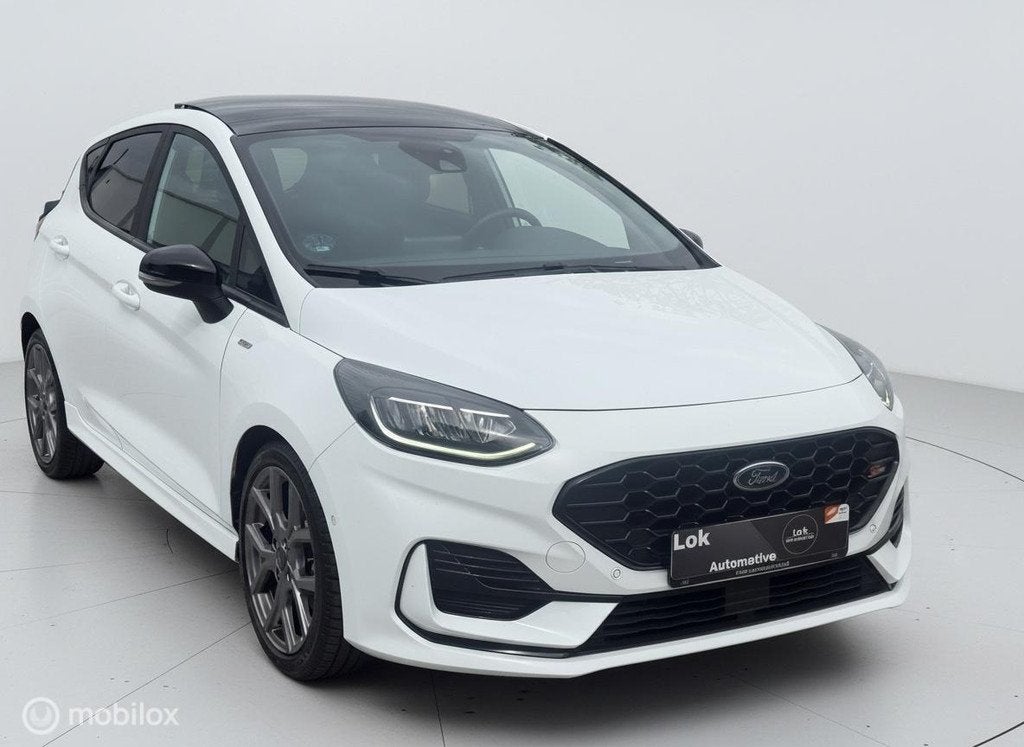 Ford Fiesta 1.0 EcoBoost Hybrid ST-Line PANO|LED|CAMERA|AUT|, Auto's, Automatische klimaatregeling, Gebruikt, Wit, Bedrijf