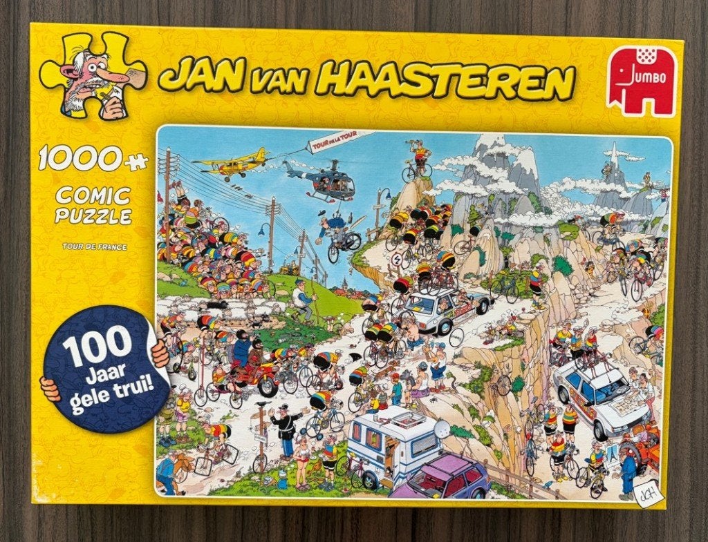 Jan van Haasteren: Tour de France - 1000 stukjes, Ophalen of Verzenden, 500 t/m 1500 stukjes, Zo goed als nieuw