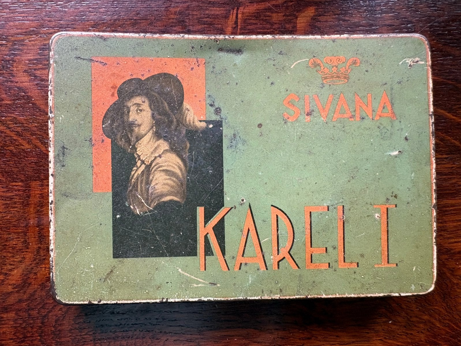 Karel 1 sigaren blik, Ophalen of Verzenden, Gebruikt, Overige