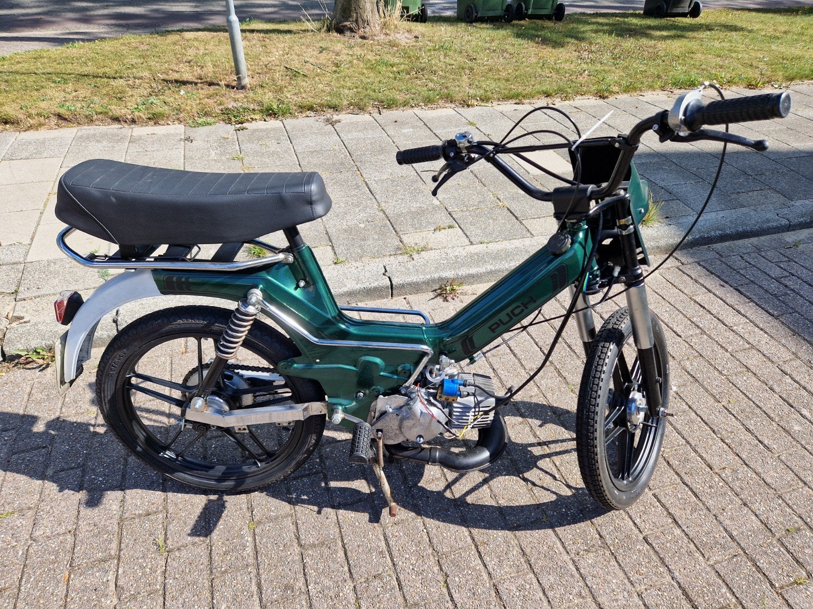 Puch Maxi S bromfiets - Groen, Fietsen en Brommers, Ophalen, Gebruikt, Maximaal 45 km/u, Maxi