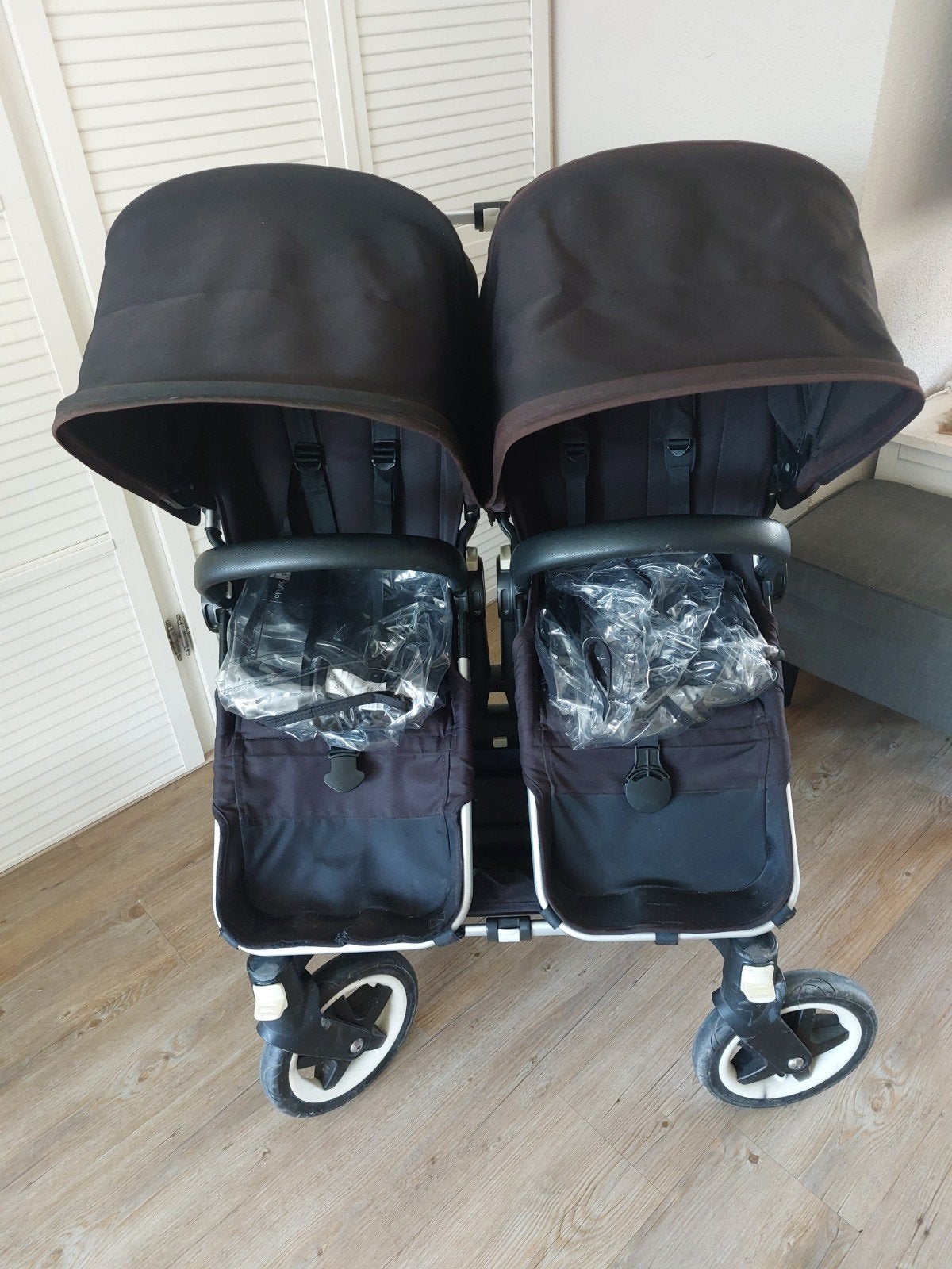 Bugaboo donkey tweelingwagen, Ophalen, Gebruikt, Kinderwagen of Buggy