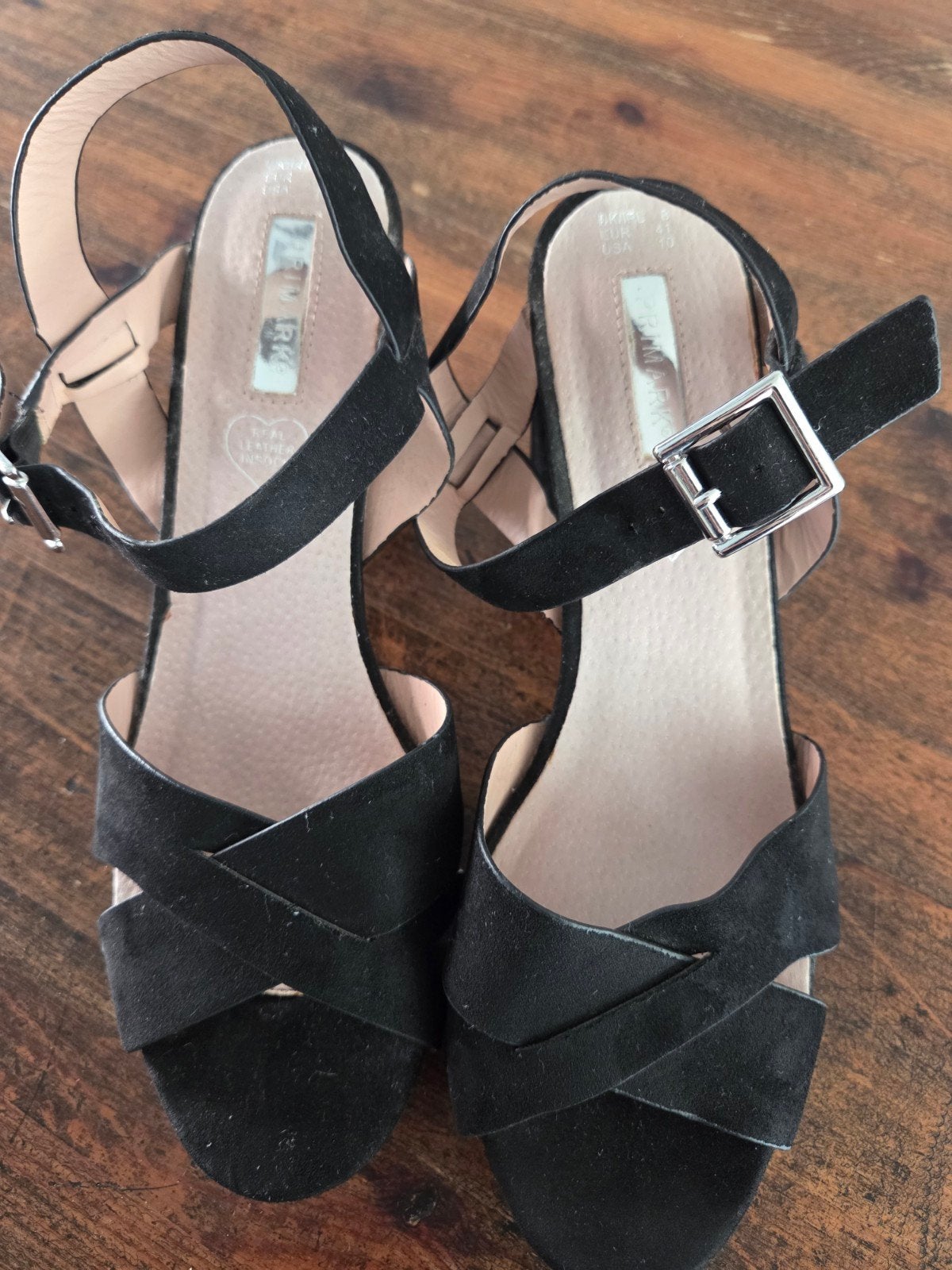 Zwarte Primark sandalen met hak - Maat 41, Primark, Zwart, Zo goed als nieuw, Sandalen of Muiltjes