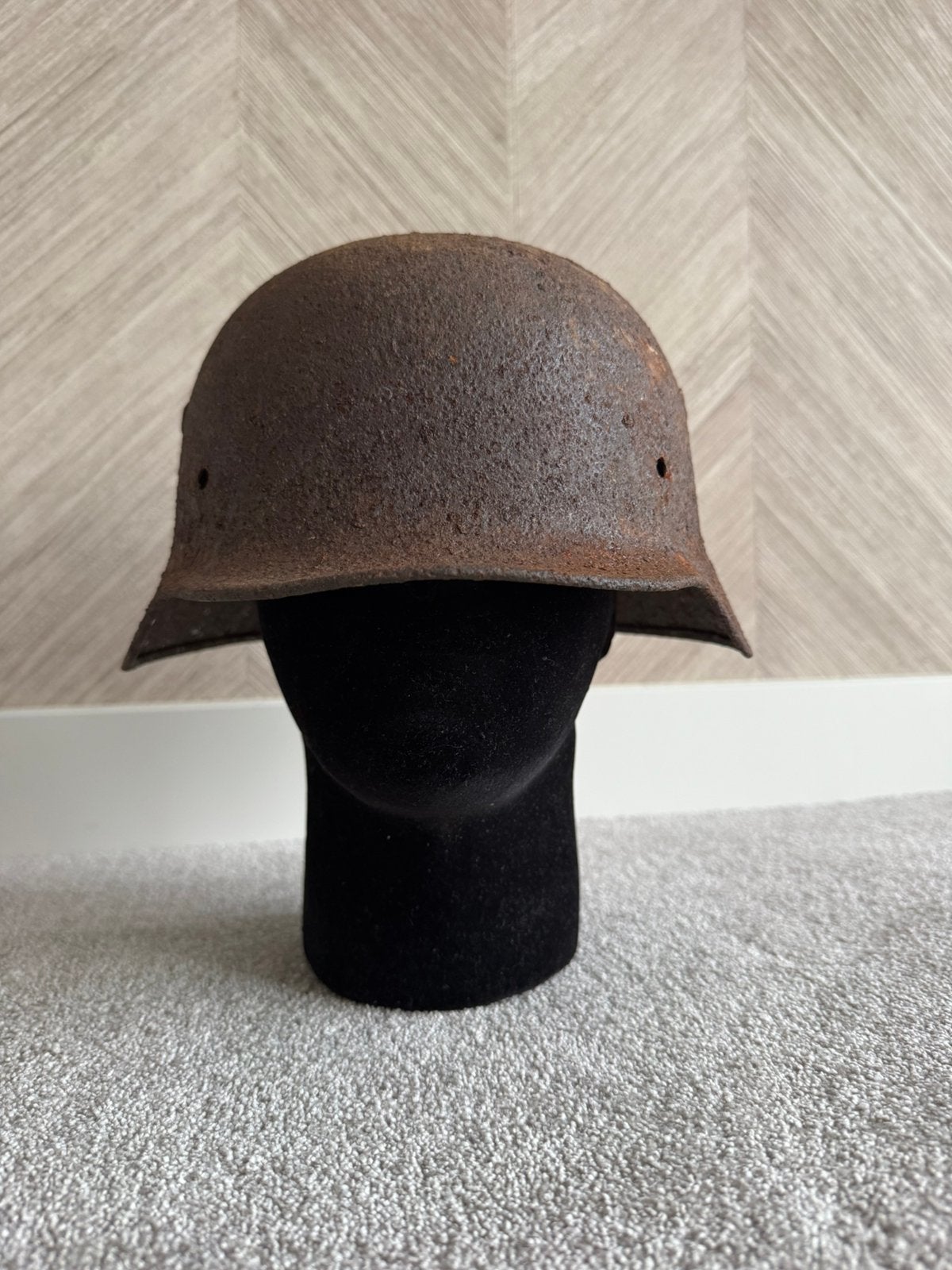 Duitse m35 helm bovo, Ophalen of Verzenden