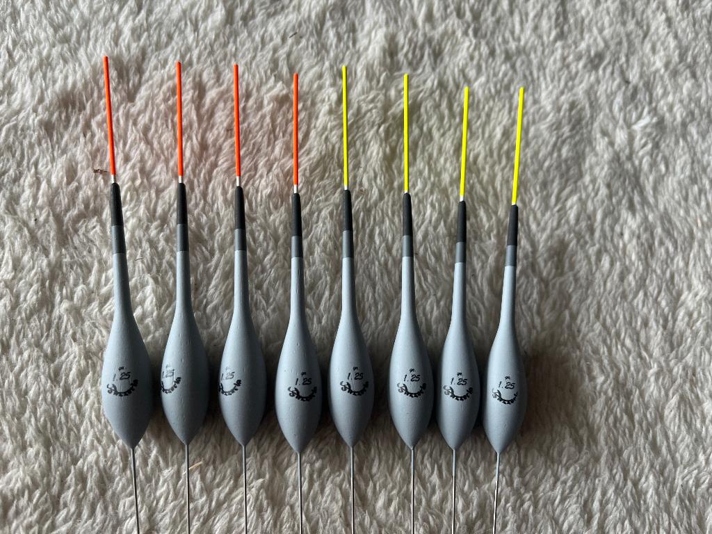 adv 51 / NIEUW set 8 dobbers BAZZERLA 1,25gr, Ophalen of Verzenden, Nieuw, Dobber of Lood