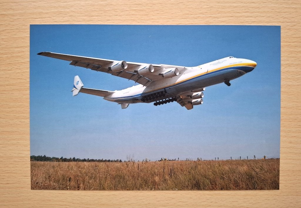 foto van Antonov An-225 vliegtuig, Verzenden, Nieuw, Kaart, Foto of Prent