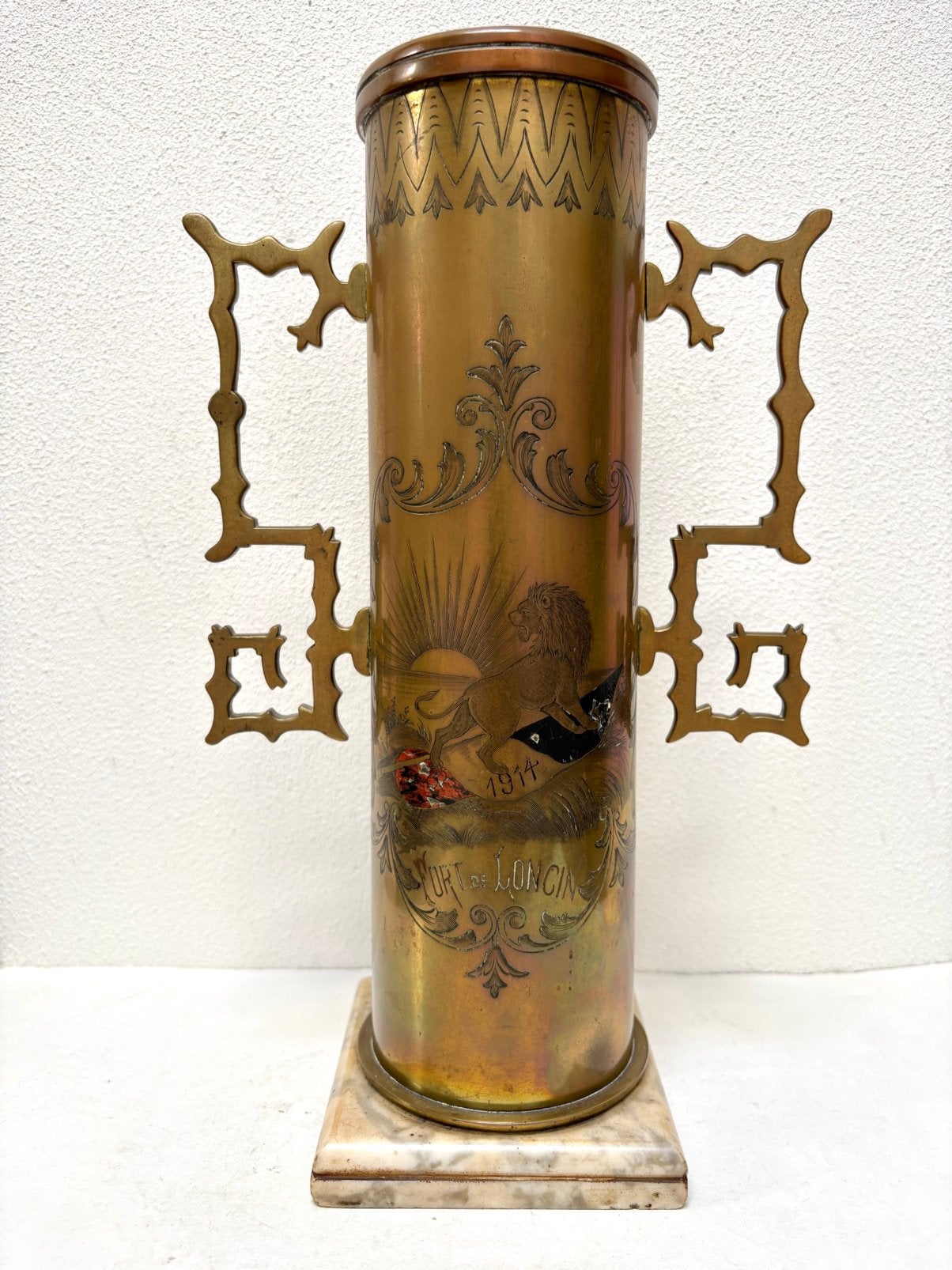 Trench art WO I Fort Loncin, Verzamelen, Ophalen, Landmacht, Nederland