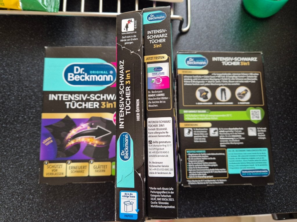 Doekjes voor zwarte was van Dr. Beckmann, Verzenden, Nieuw, Glas, Overige stijlen