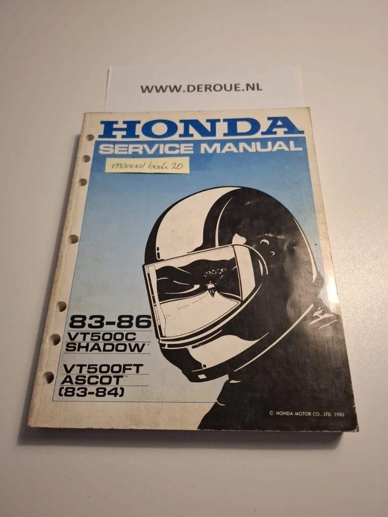 MANUAL BOOK 20  VT500C SHADOW 83-86 / VT500FT ASCOT 83-84, Motoren, Handleidingen en Instructieboekjes, Ophalen of Verzenden, Harley-Davidson of Buell