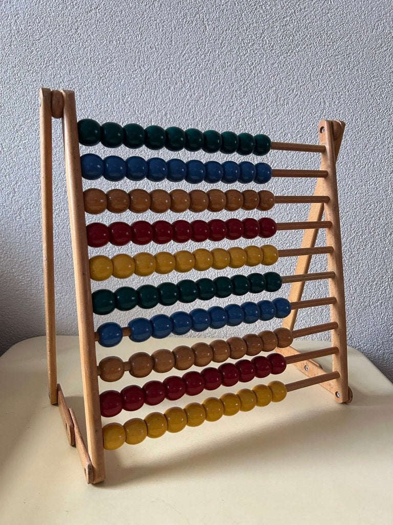 Vintage houten IKEA telraam, Kinderen en Baby's, Speelgoed | Houten speelgoed, Ophalen of Verzenden, Gebruikt, Overige typen