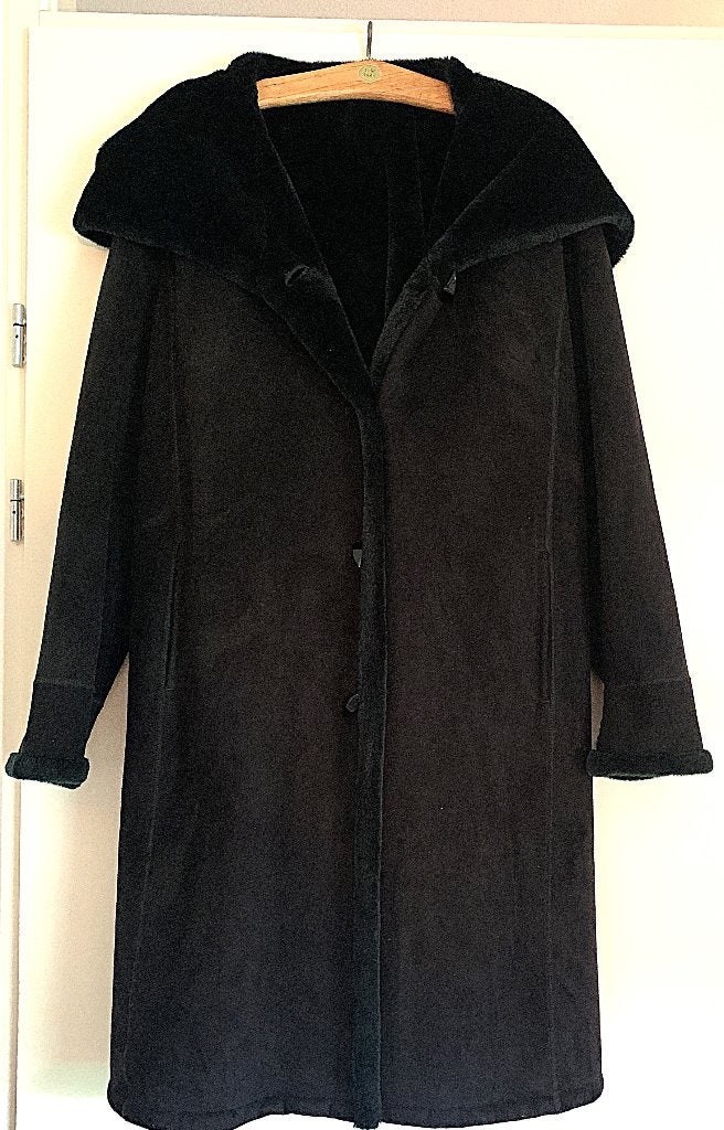 Winterjas "Polar Luxe" met muts, Zwart, Ophalen, Maat 38/40 (M), Onbekend