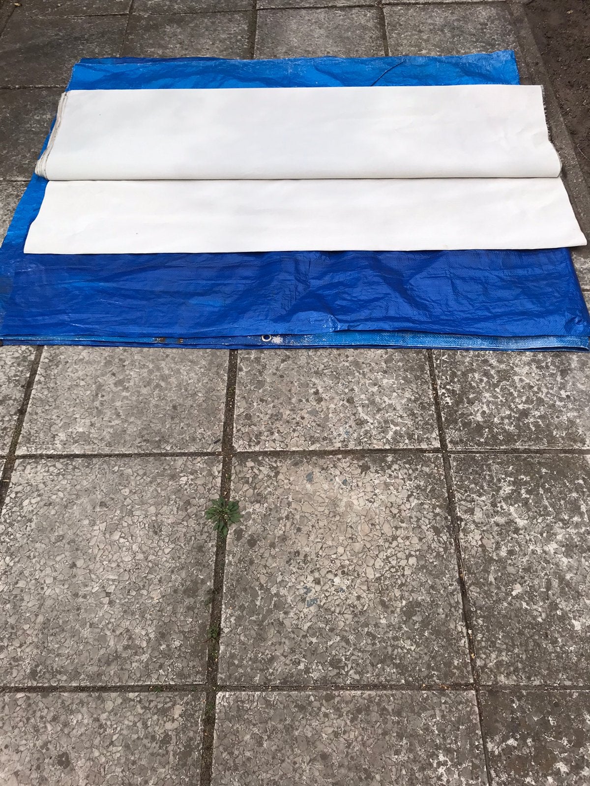 Stucloper/ afdekzeil waterdicht, Ophalen of Verzenden, Gebruikt, 15 m² of meer, Zeil