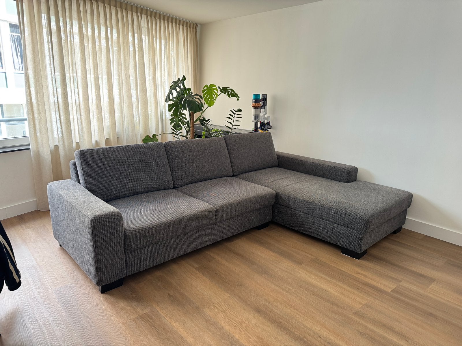 Ikea SÖRVALLEN hoekbank met berging en drie nekkussens, Ophalen, Gebruikt
