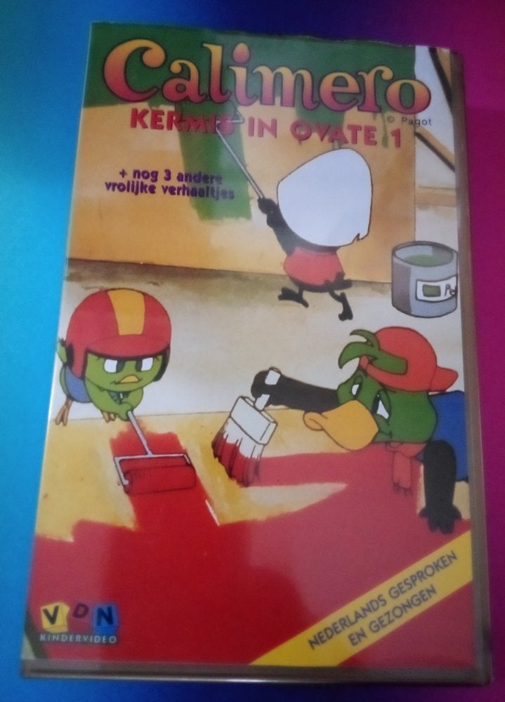 VHS - Calimero - In Ovate 1 - koopvideo, Tekenfilm, Verzenden, Alle leeftijden, Nederlands