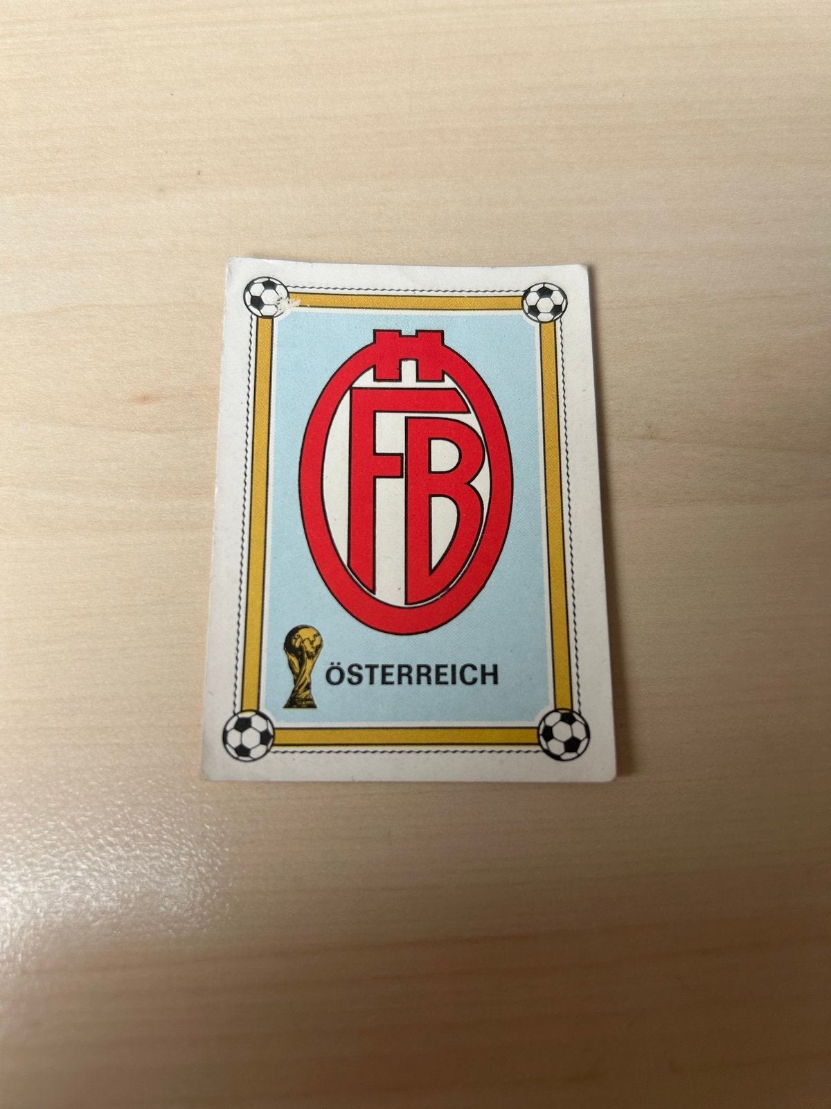 Panini Argentinië '78 WK Sticker/Plaatje Oostenrijk, Ophalen of Verzenden, Gebruikt, Sticker