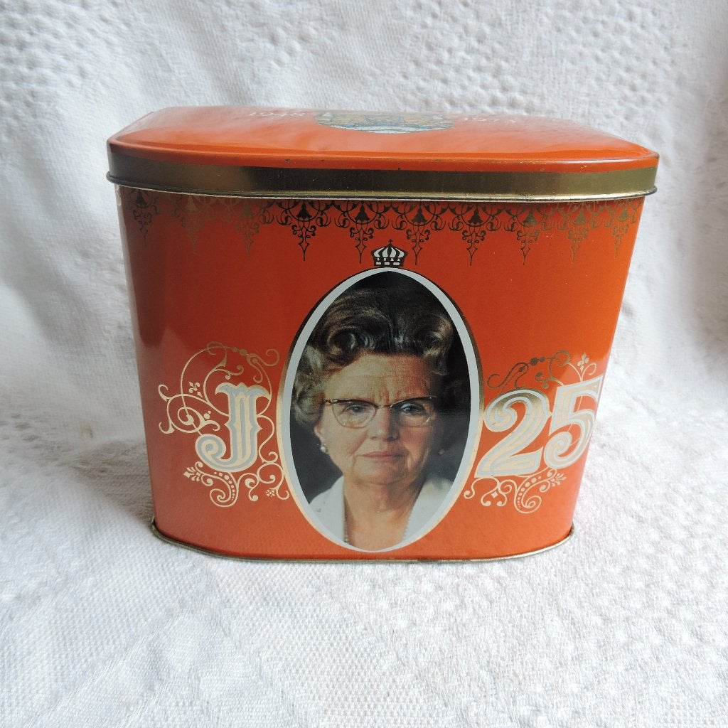 Blik Juliana 25 jaar, Verzamelen, Ophalen of Verzenden, Zo goed als nieuw, Overige