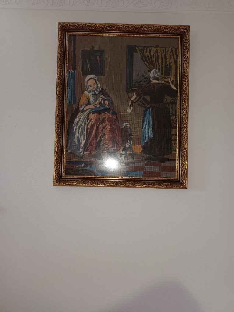 schilderij met twee vrouwen, Ophalen, Gebruikt, Overige typen, 75 – 100