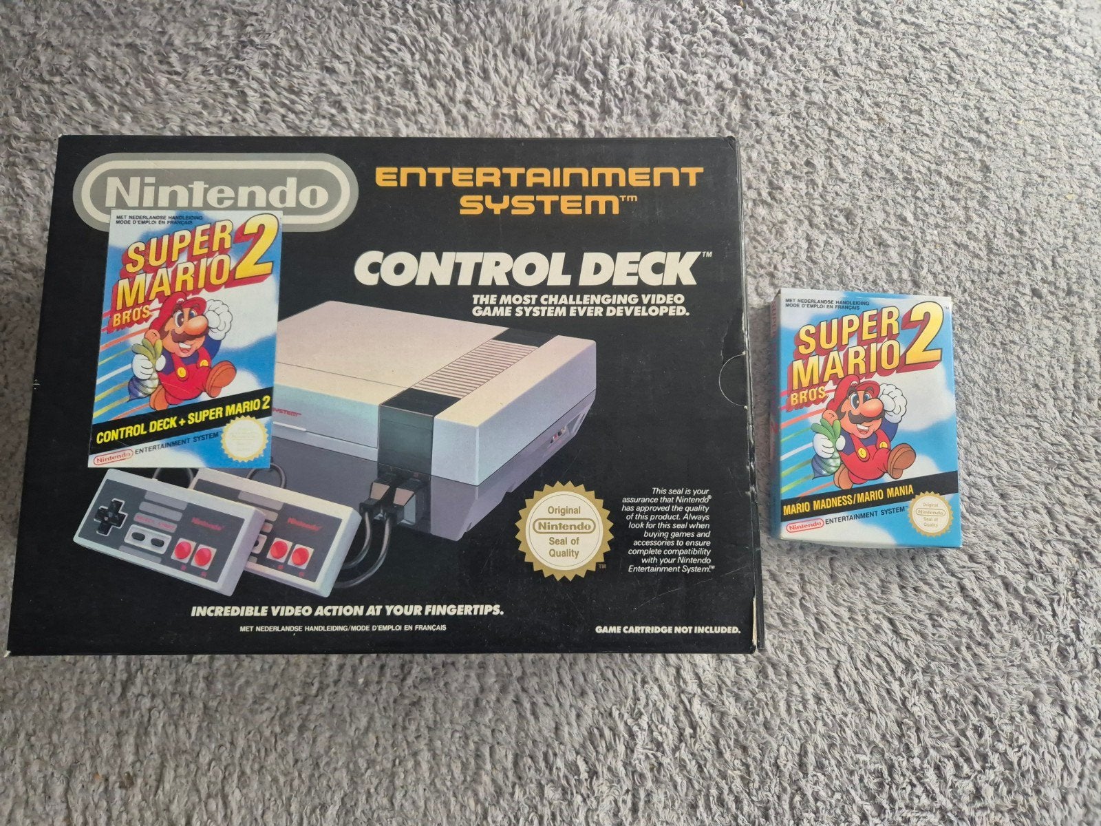Nintendo (NES) Control Deck, Spelcomputers en Games, Spelcomputers | Nintendo NES, Ophalen, Gebruikt, Met 2 controllers, Met games