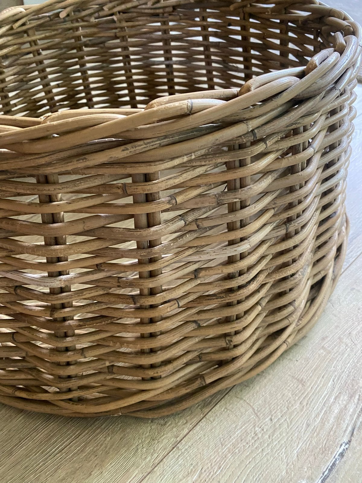 Rotan mand voor kerstboom - Nieuwstaat, Ophalen, Natuurlijk materiaal, Bruin, Landelijk
