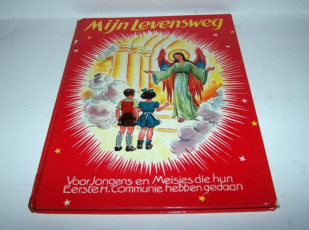 Mijn levensweg. Heilige Communie boek. 1952. Zeldzaam., Antiek en Kunst, Antiek | Religie, Ophalen of Verzenden