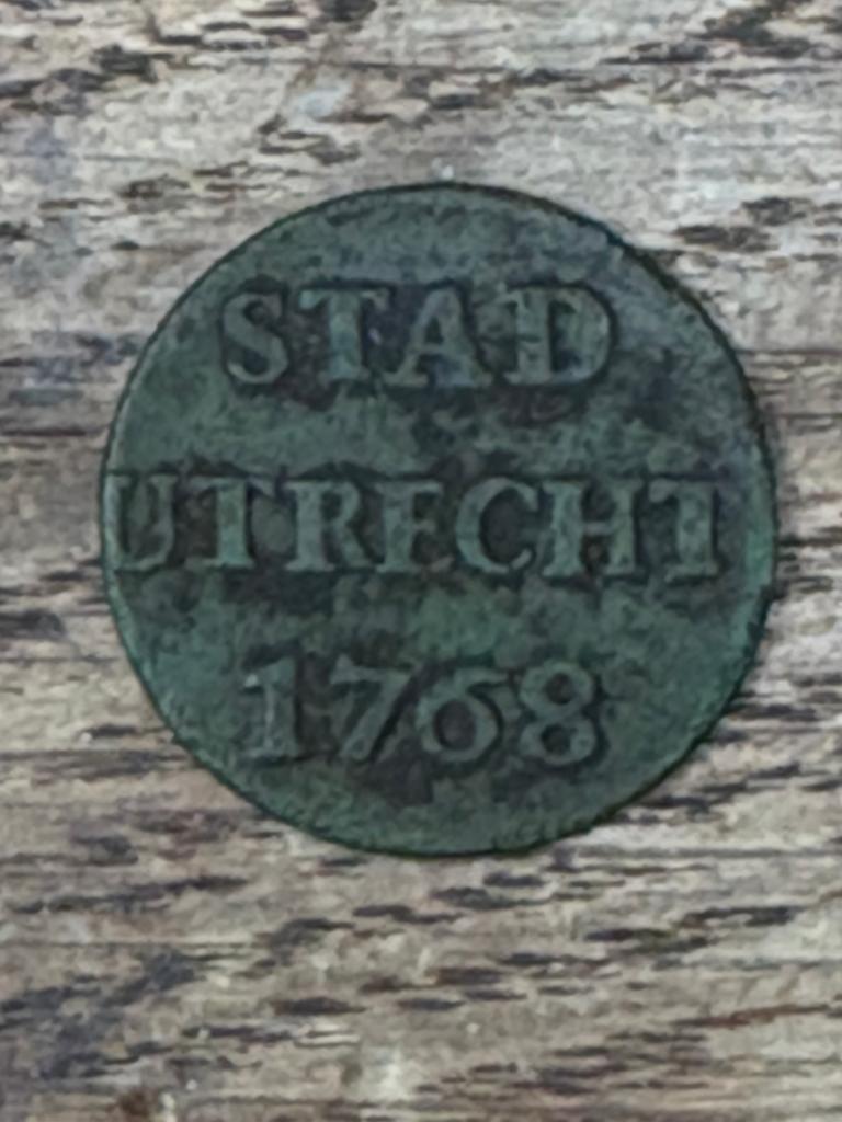 Bodemvondst duit Stad Utrecht 1768, Ophalen of Verzenden, Vóór koninkrijk, Overige waardes