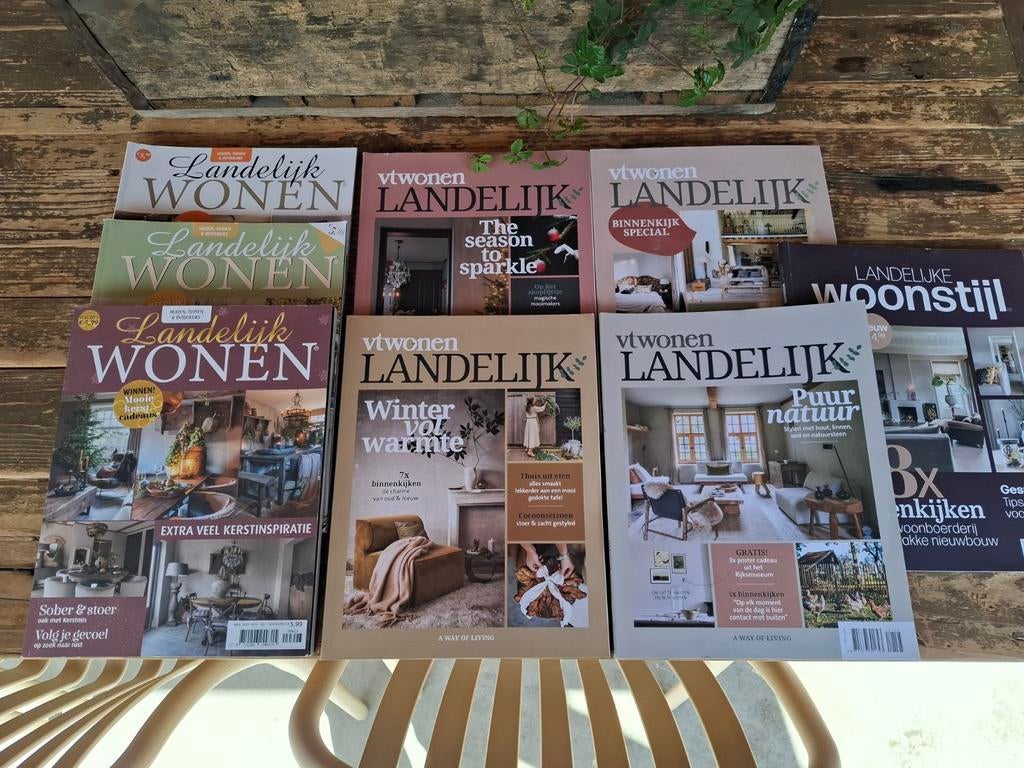 Tijdschriften Landelijk Wonen, VT Wonen Landelijk, Ophalen, Gelezen, Overige typen