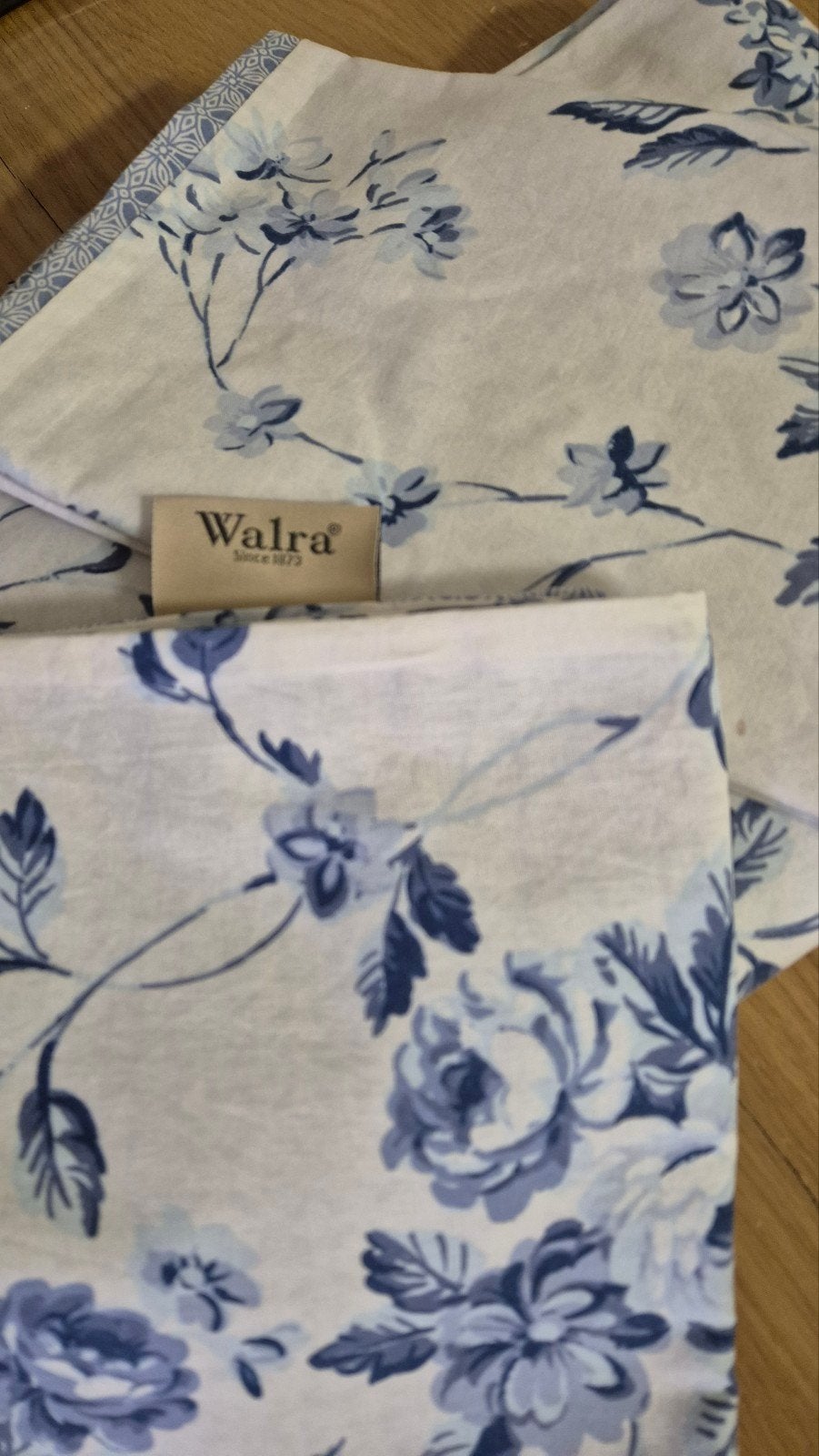 2 sets bedden overtrek van het merk Auping en Walra, Huis en Inrichting, Ophalen, Blauw, Dekbedovertrek, Katoen