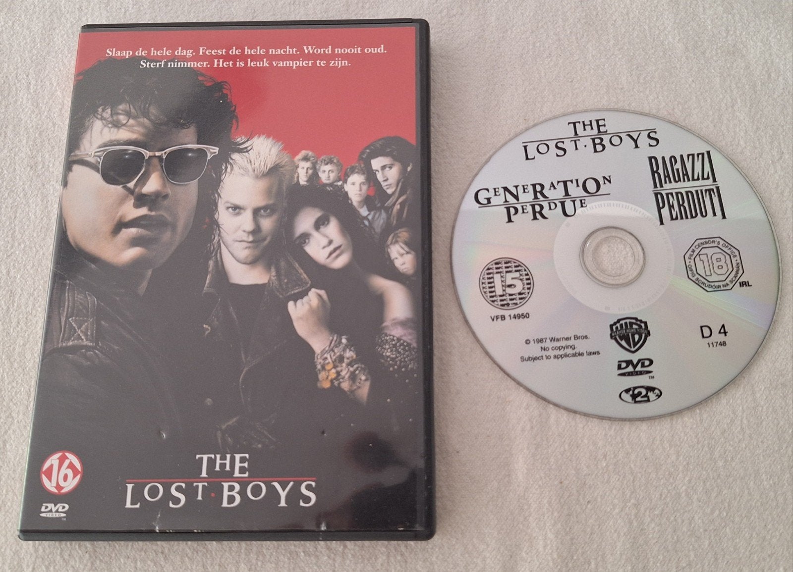 The Lost Boys ( Schumacher ) met Sutherland, Wiest, Vampiers of Zombies, Engels, Vanaf 16 jaar, Nederlands