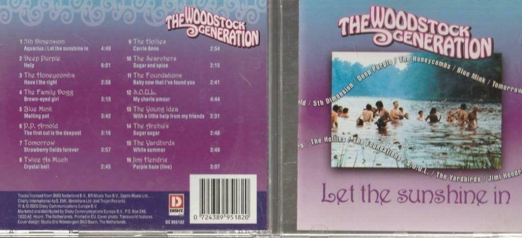 The Woodstock Generation - Let The Sunshine in(Pop,Rock)"", Ophalen of Verzenden, Zo goed als nieuw, Pop, Inclusief doosje