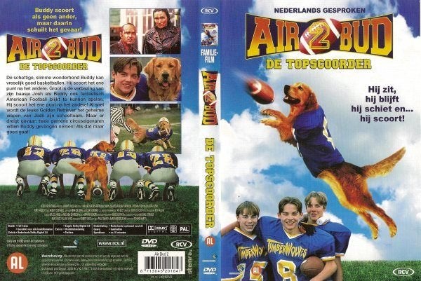 Air Bud - 2 DVD, Alle leeftijden, Verzenden, Zo goed als nieuw, Actiekomedie