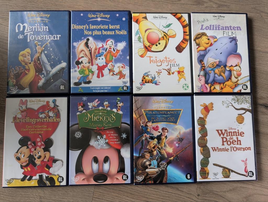 Disney DVD Collectie: 8 Films Walt Disney, Avontuur, Alle leeftijden, Ophalen of Verzenden, Zo goed als nieuw