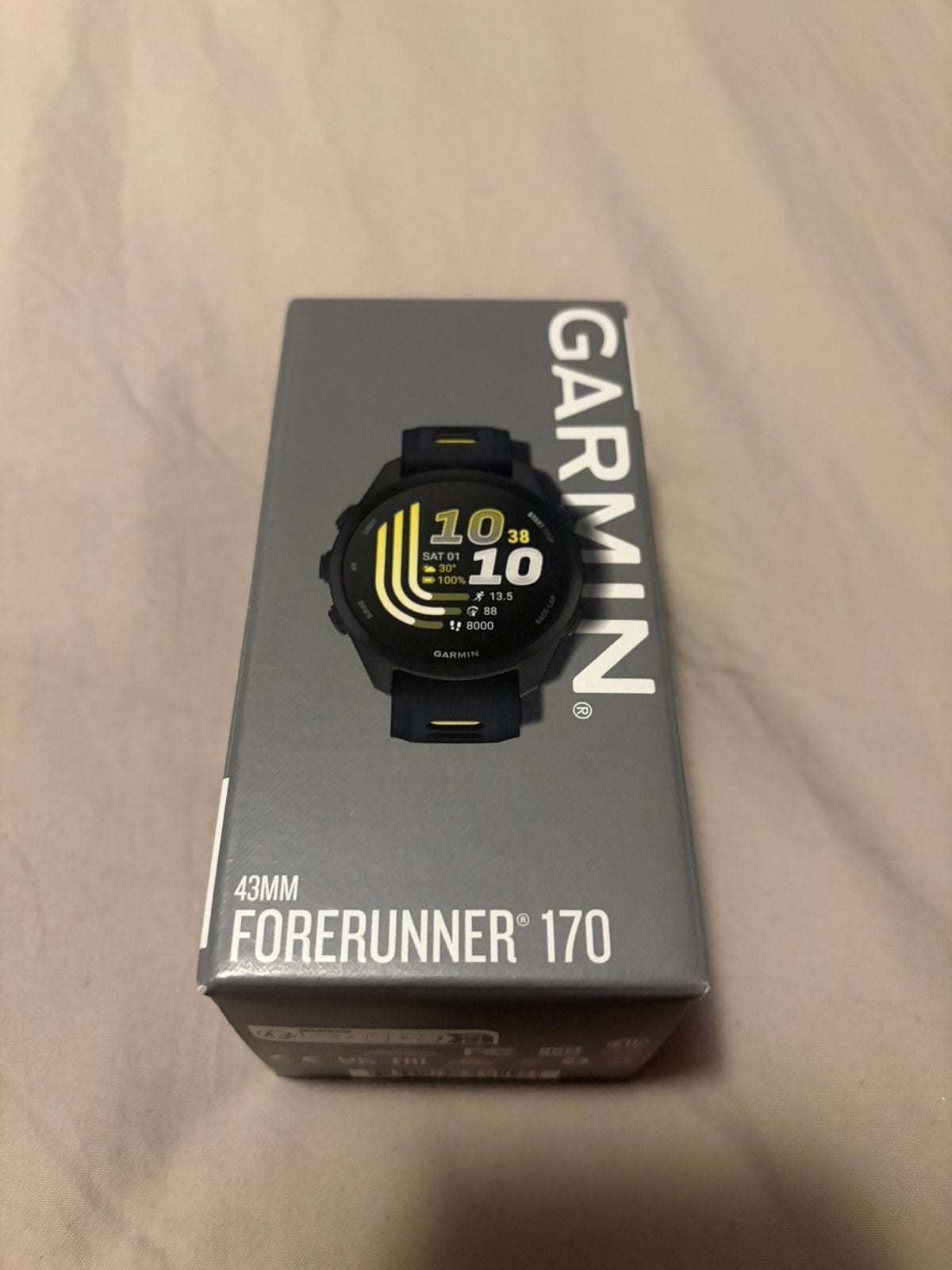 Garmin Forerunner 170-GPS-hardloophorloge-Garmin Pay, Zwart, Nieuw, Ophalen of Verzenden, GPS