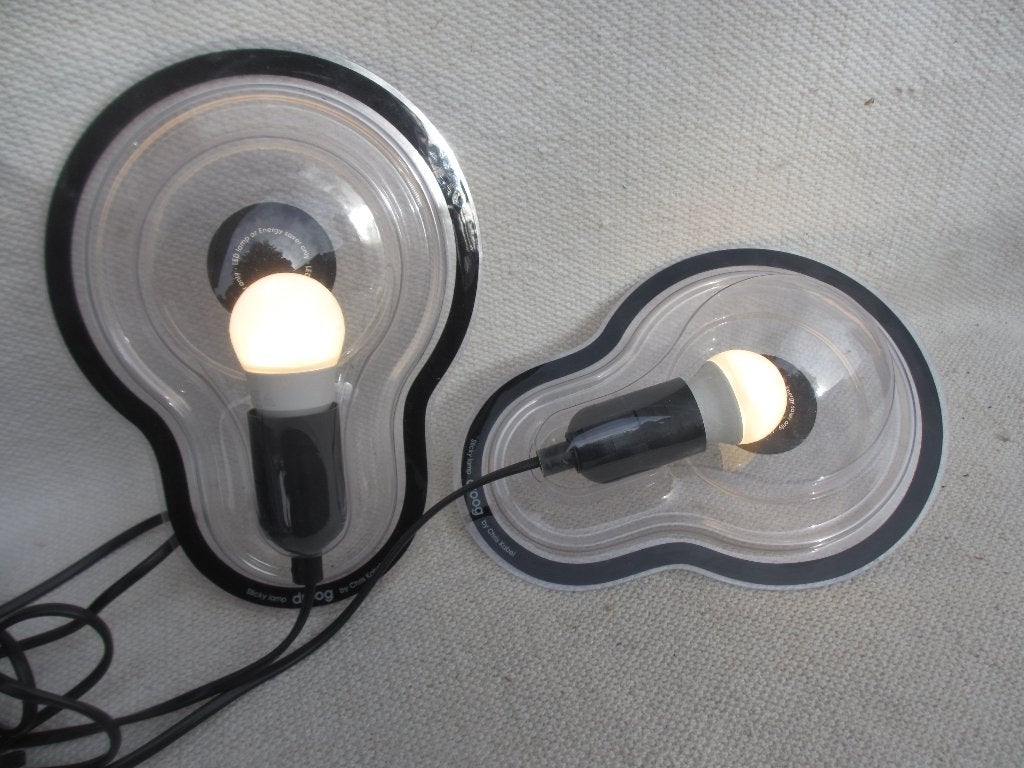 Twee STICKY LAMP ontwerp Chris Kabel van DROOG design