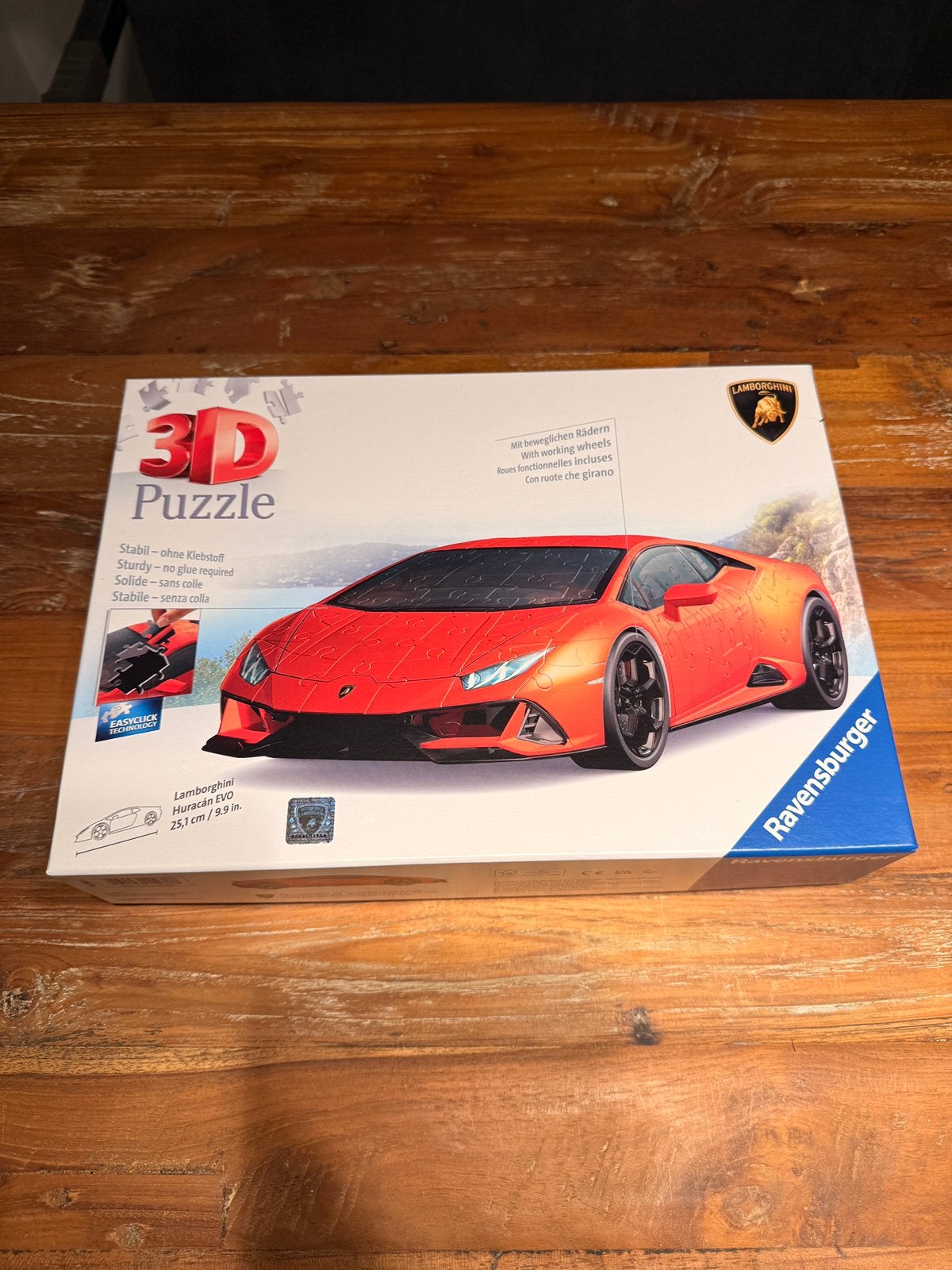 3D puzzel, puzzel, Lamborghini puzzel, Ophalen of Verzenden, Minder dan 500 stukjes, Zo goed als nieuw, Rubik's of 3D-puzzel