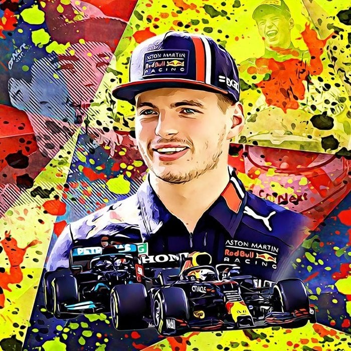 Max Verstappen kunstwerk, Ophalen of Verzenden, Zo goed als nieuw, Formule 1
