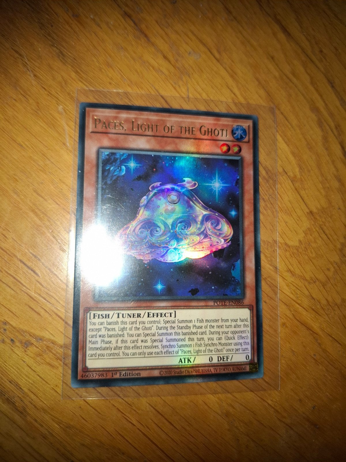 Yu-Gi-Oh! Paces Light of the Ghoti POTE Ultra Rare 1e NM, Ophalen of Verzenden, Nieuw, Losse kaart, Foil